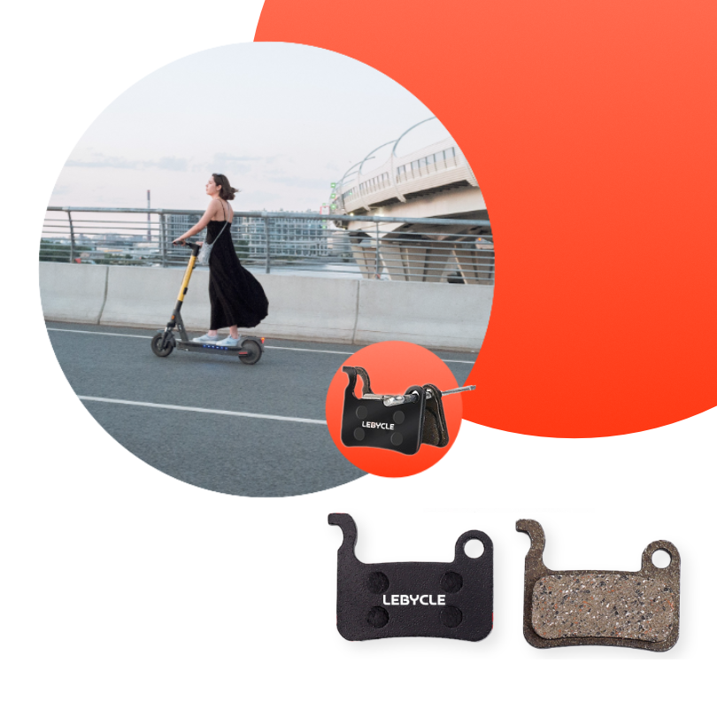 Klocki hamulcowe do hulajnogi Xiaomi Electric scooter 4 Pro Półmetal