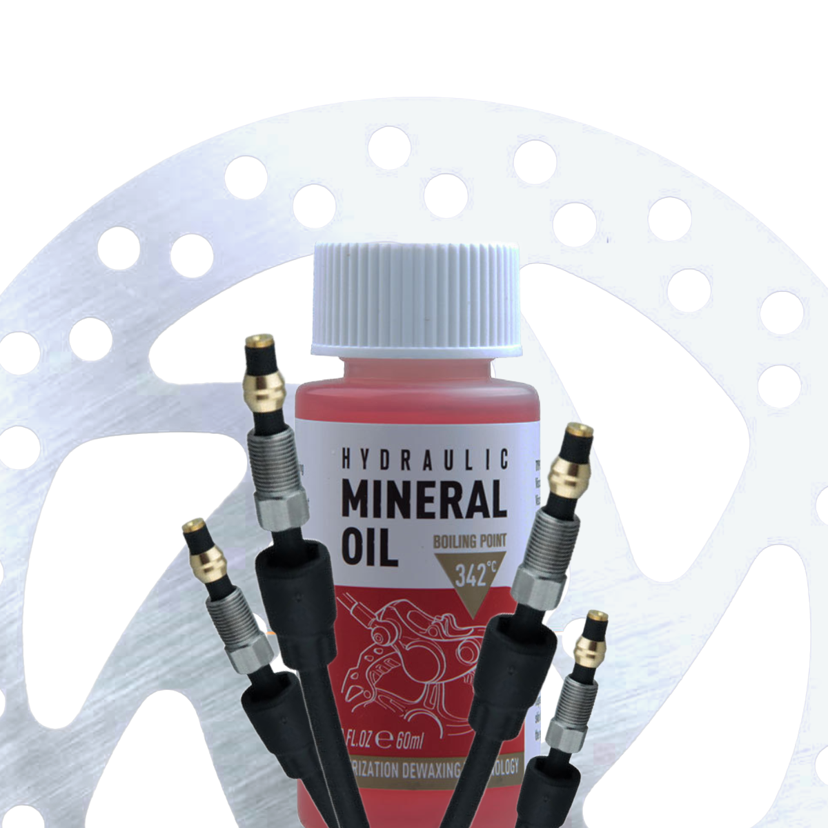 Mineralny płyn olej hamulcowy do hulajnogi do hamulców hydraulicznych 60ml