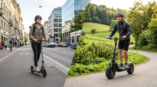 Porównanie hulajnogi miejskiej i hulajnogi na dłuższe trasy - Easy Scooter