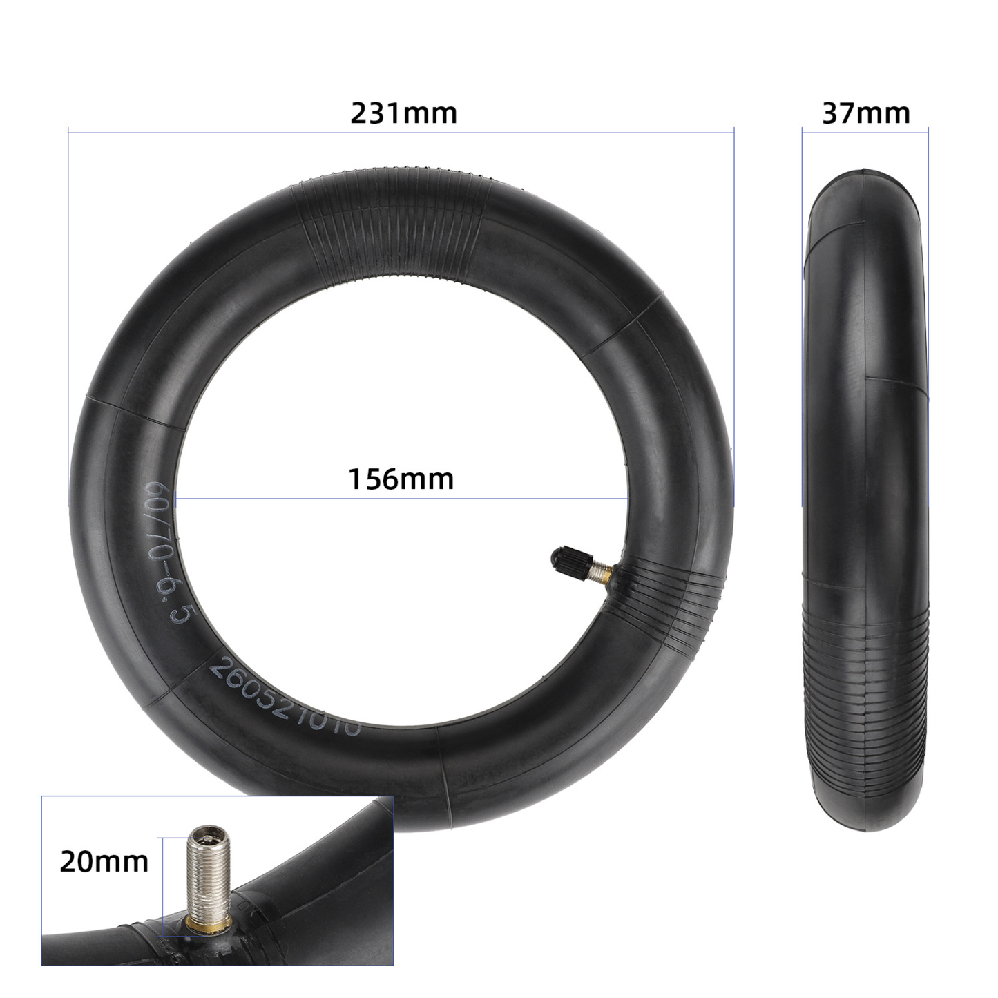 Gruba dętka do Motus Scooty 10 / Blaupunkt ESC910 MOCNA guma Ulip 60/70 6.5