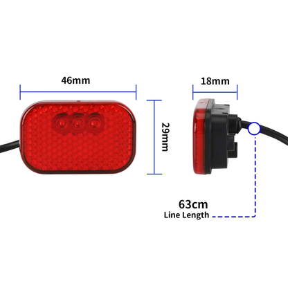 Lampa tylna do Kukirin g2 Master, światło tylne do G2 Master orginalne