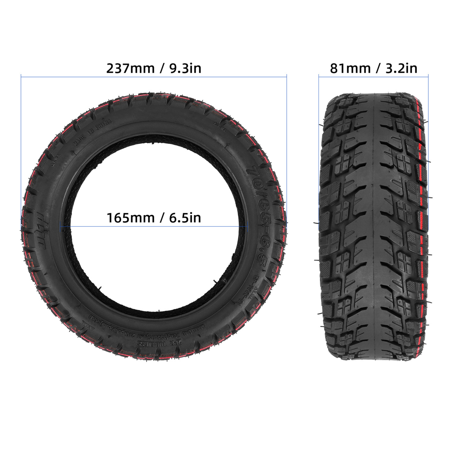 Opona 70/65-6.5 do KuKirin G3 Pro G2 Max M4 G2 Master, Xrider MX10 Max ULIP