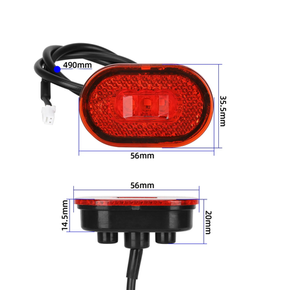 Lampa tylna do xiaomi MI 4 / Mi 4 Lite, światło tylne do hulajnogi, Lampka