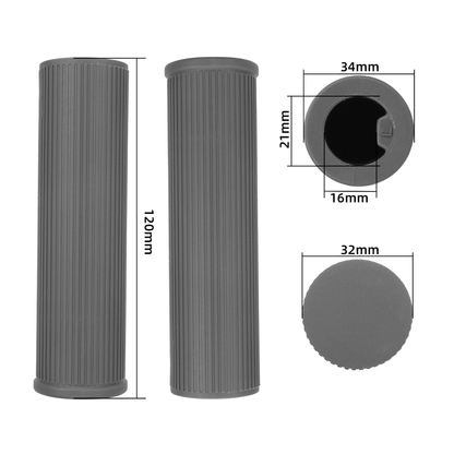 Gumowe rączki / uchwyty kierownicy do Xiaomi 4 Lite Szare gripy, nakładki
