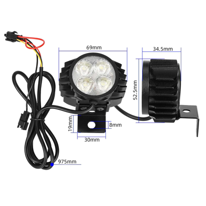 Lampa przednia LED do Kukirin M4 / Kugoo M4 – oryginalna, reflektor