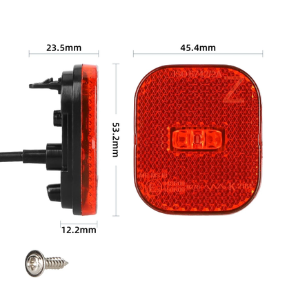 Lampa tylna do Ninebot max G3 / F3 / ZT3 światło tylne do hulajnogi Segway