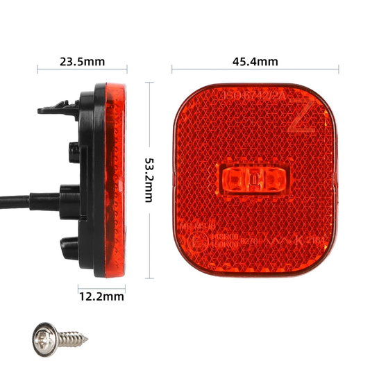Lampa tylna do Ninebot max G3 / F3 / ZT3 światło tylne do hulajnogi Segway
