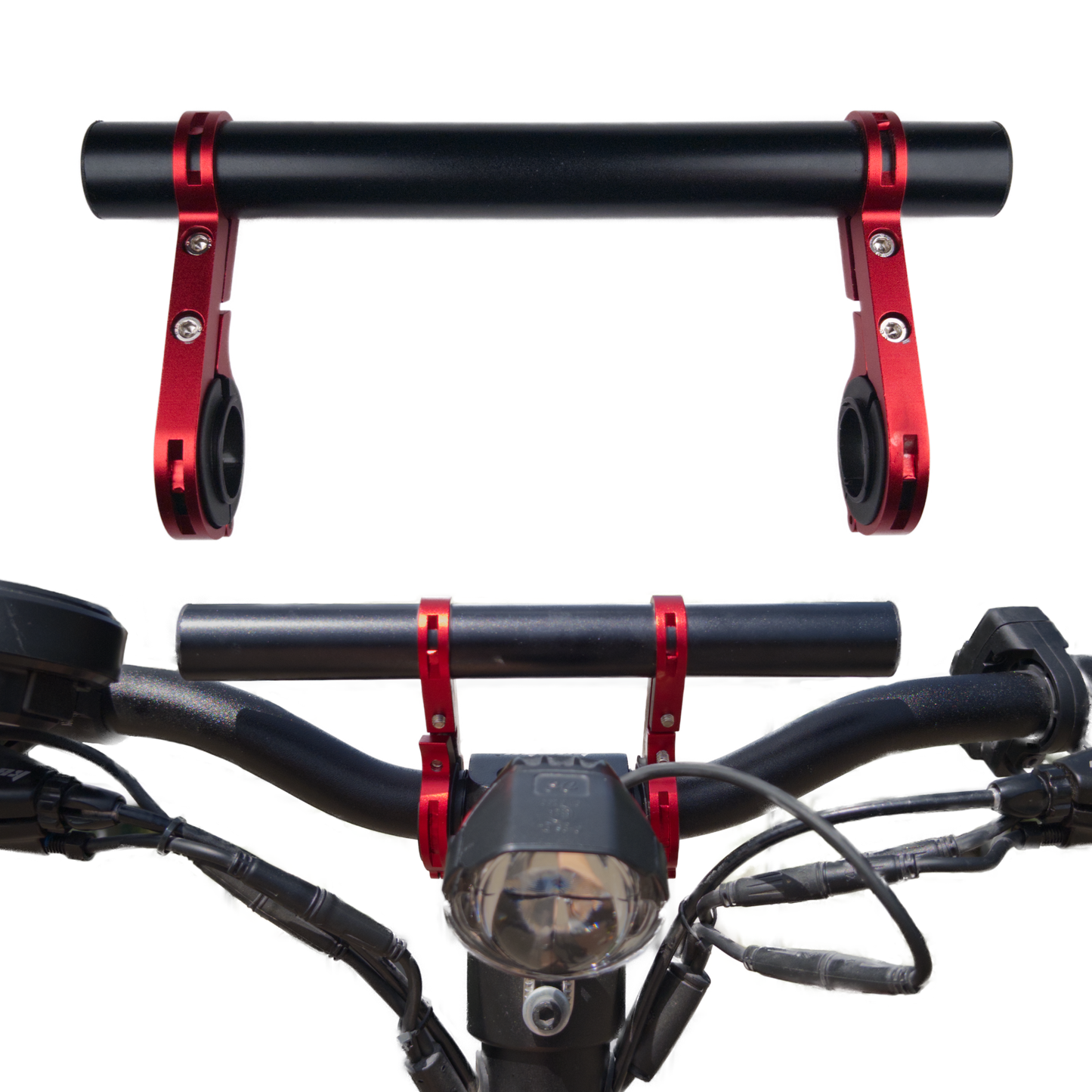 SOLIDNY uchwyt na kierownicę hulajnogi, PRZEDŁUŻENIE KIEROWNICY roweru 20cm